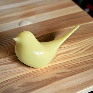 Mid Century Modern Modwing Bird Figurine 3d Resin Eames 60s Yellow LARGE